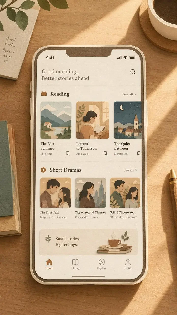 黄果短剧免费版 APP - 首页界面 黄果短剧免费版 APP 首页界面